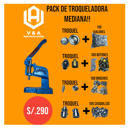 PACK TROQUELADORA DE 4 PIEZAS