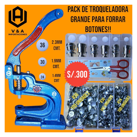 Pack forrado de boton - Mediano y Grande